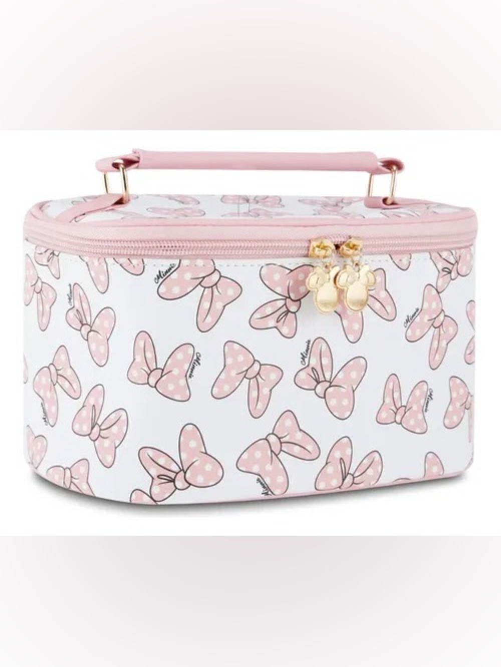 Disney Minnie Mouse Pink Bow Print Cosmetic Case